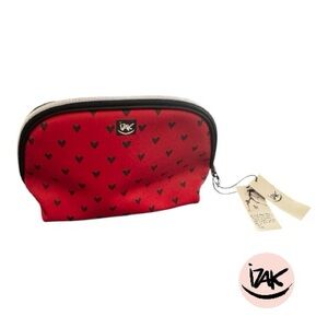 IZAK Red Heart Cosmetic Bag